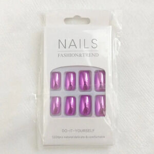Set metallic press on nails NEW